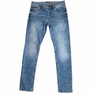 Zara Man Slim Fit Acid Wash Jeans Light Blue Men’s Size 30